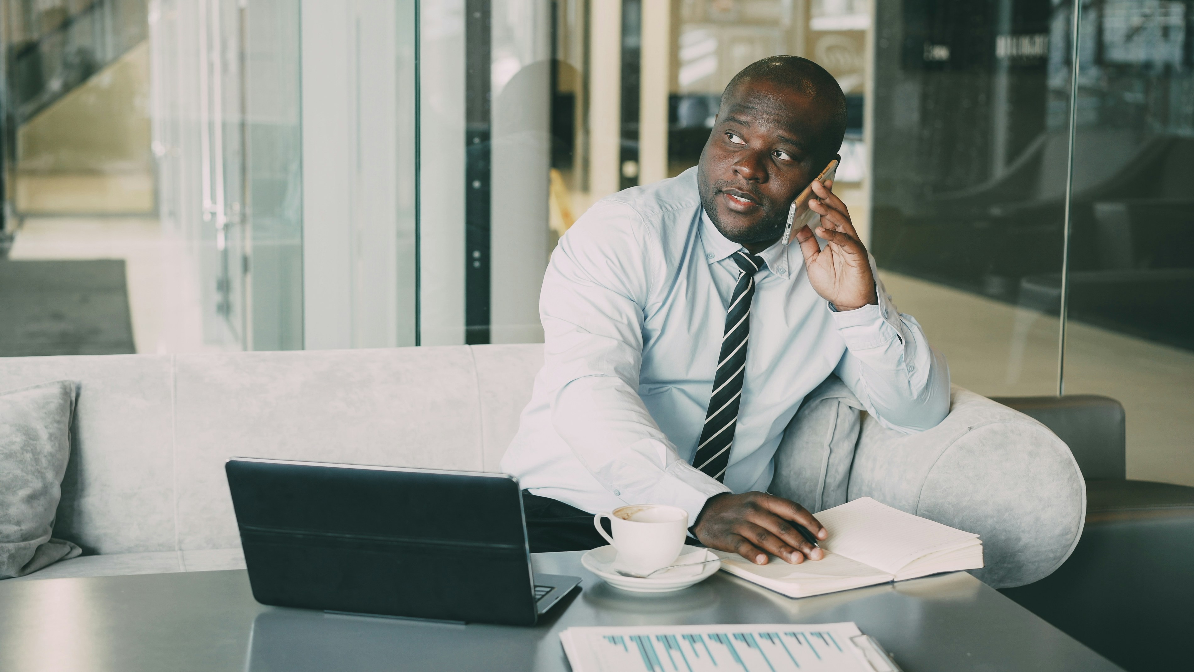 A legal professional reviewing a matter